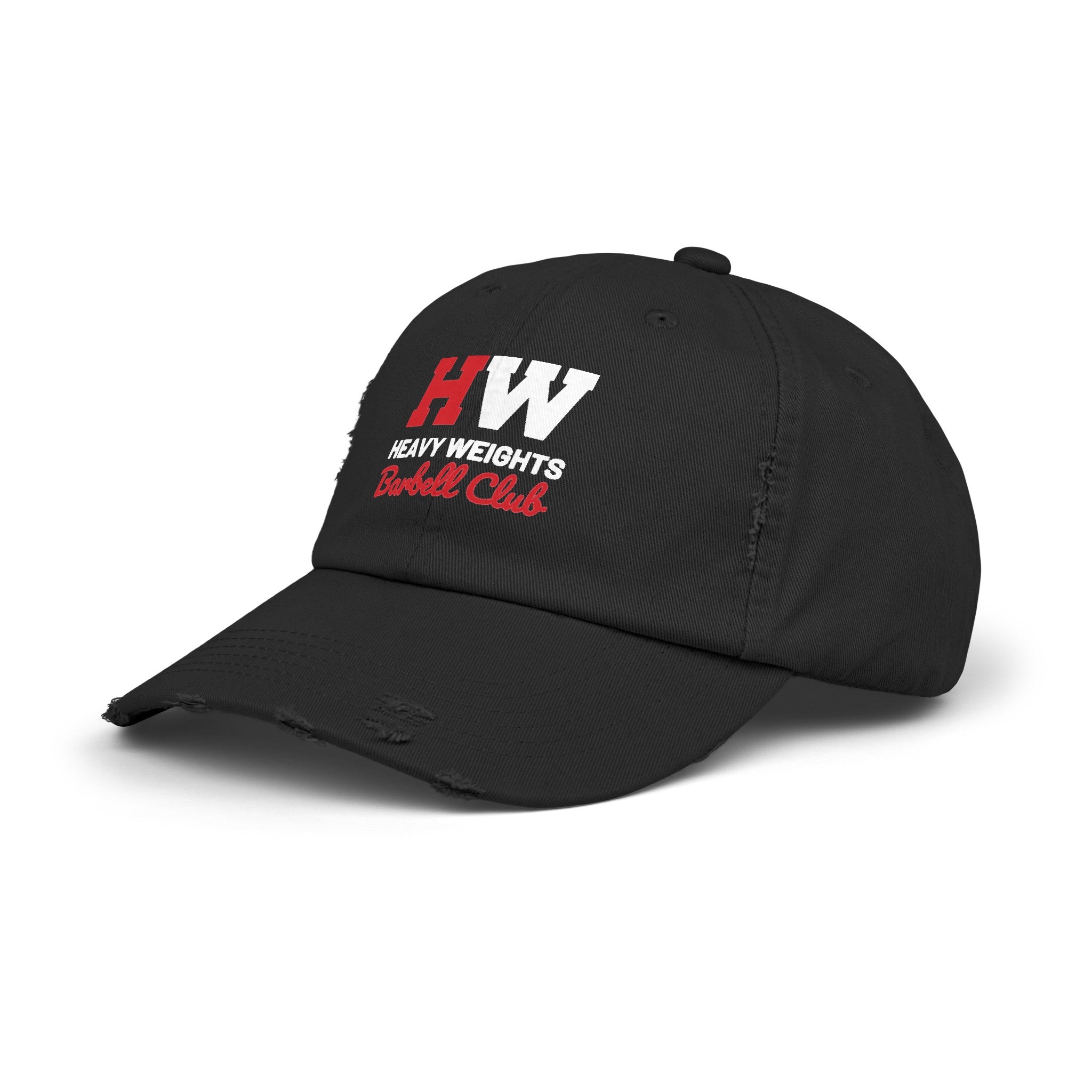 Heavy Weights Barbell Club - Unisex Distressed Cap - Classic Color Logo