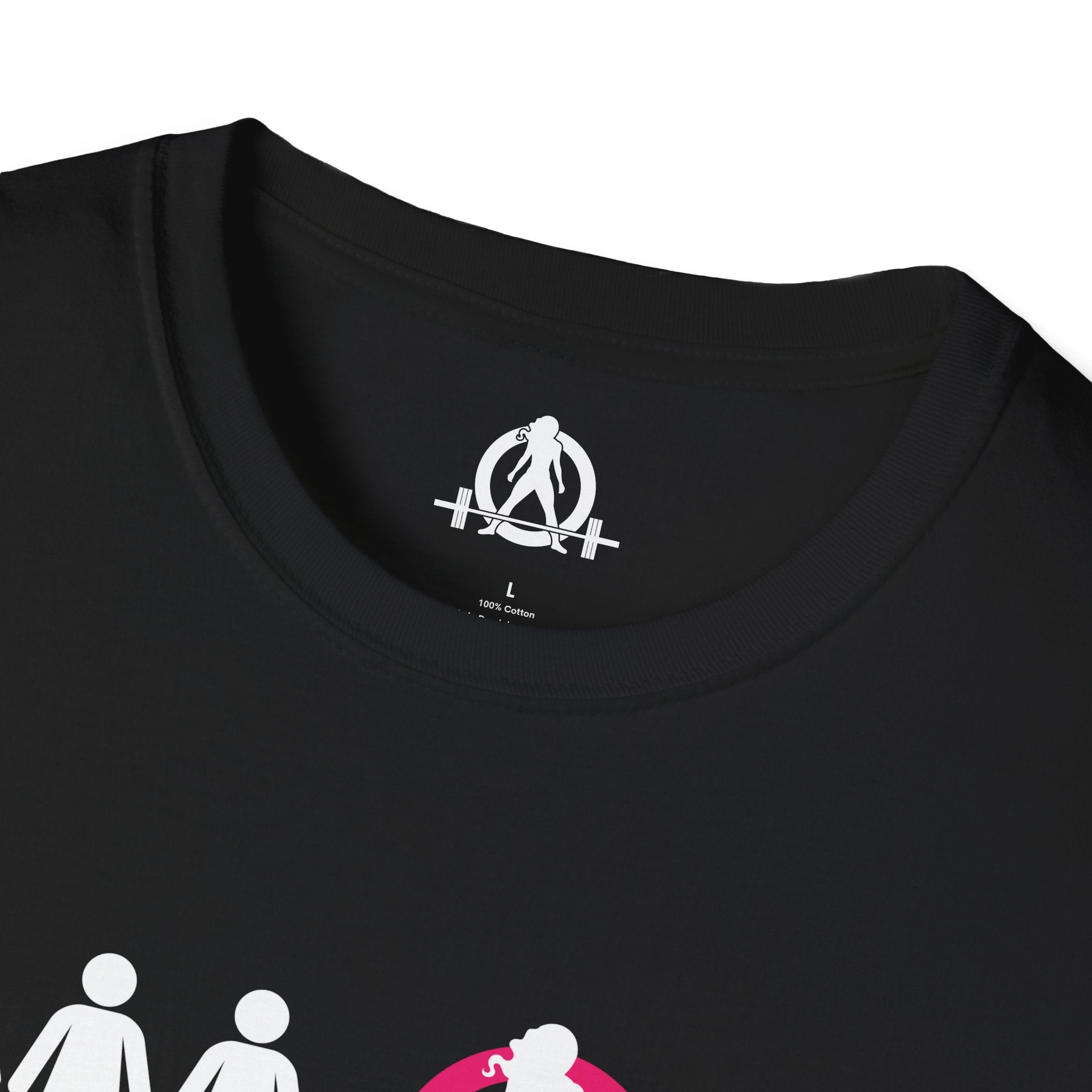 Dare To Be Different - Deadlift - Unisex Softstyle T-Shirt - White Logo Front