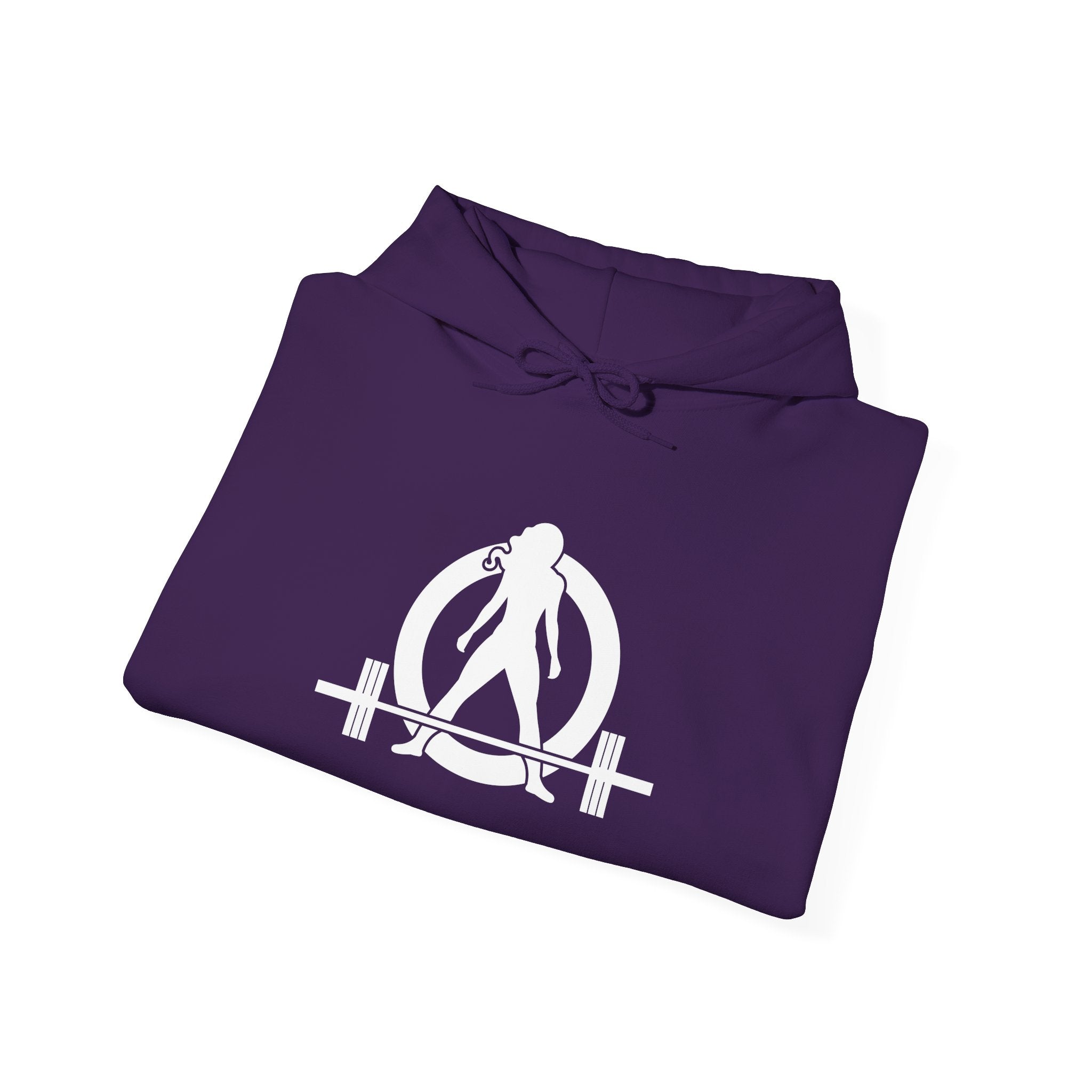 Cardio = Lift Weights Faster - Unisex Heavy Blend Hooded Sweatshirt - White Print on Front & Back