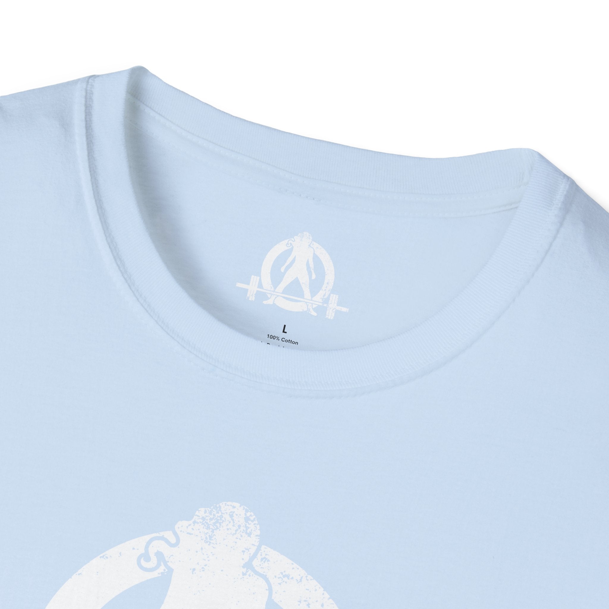 Unisex Softstyle T-Shirt - White Distressed Logo - Plain Back (BEST SELLER)