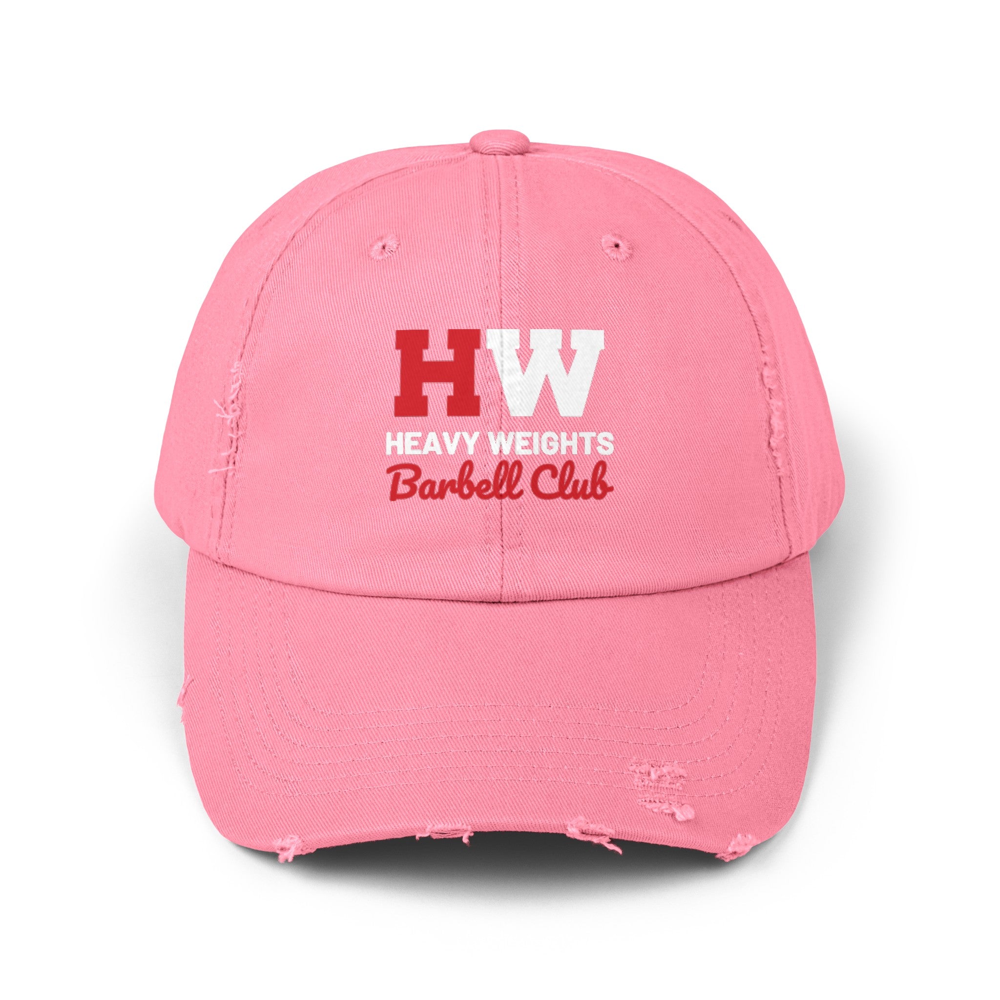 Heavy Weights Barbell Club - Unisex Distressed Cap - Classic Color Logo