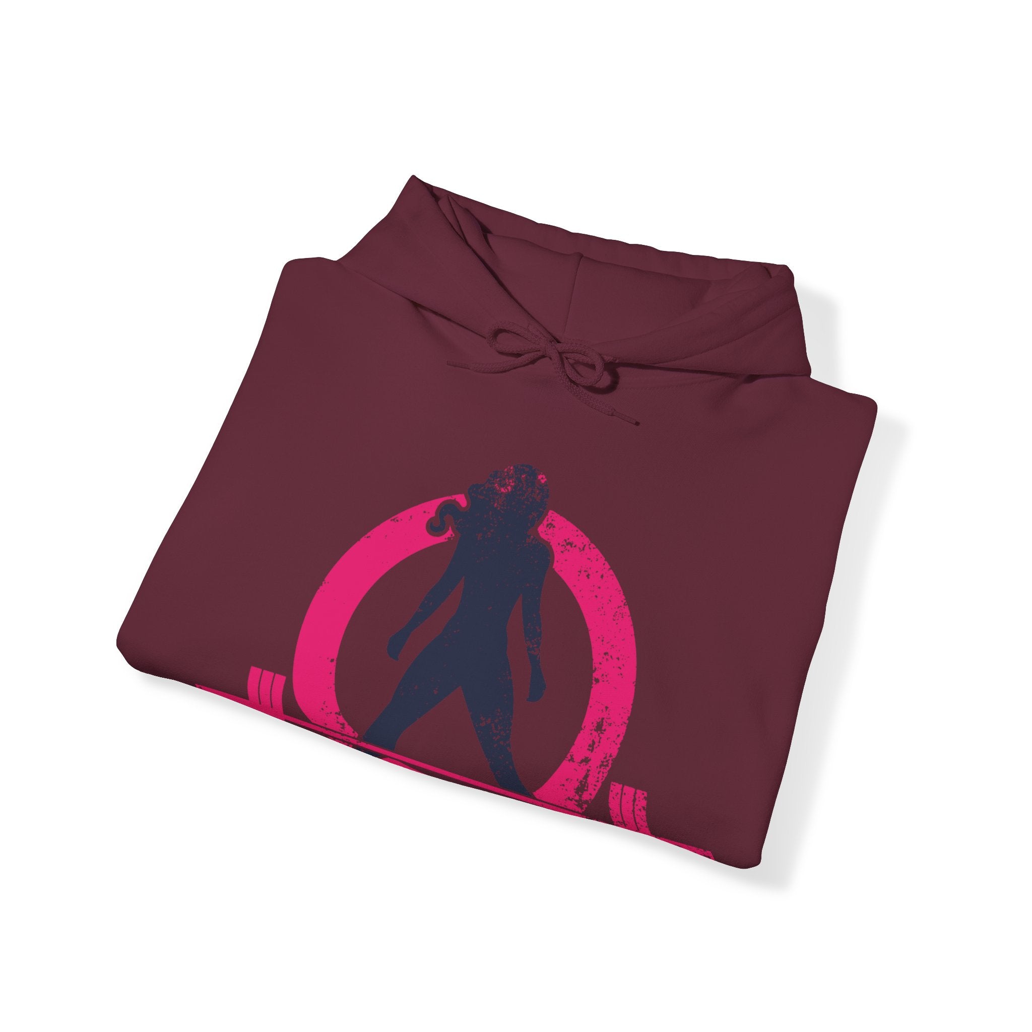 Distressed Logo - Unisex Heavy Blend Hooded Sweatshirt - Color Logo Inverted  (BEST SELLER)