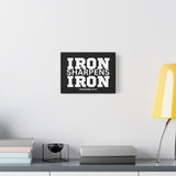 Iron Sharpens Iron - Inspirational Wall Art - Canvas Print