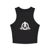 Chic Women's Micro Rib Tank Top, Casual Summer Top, Workout Tank, Layering Piece, Activewear, Relaxed Fit