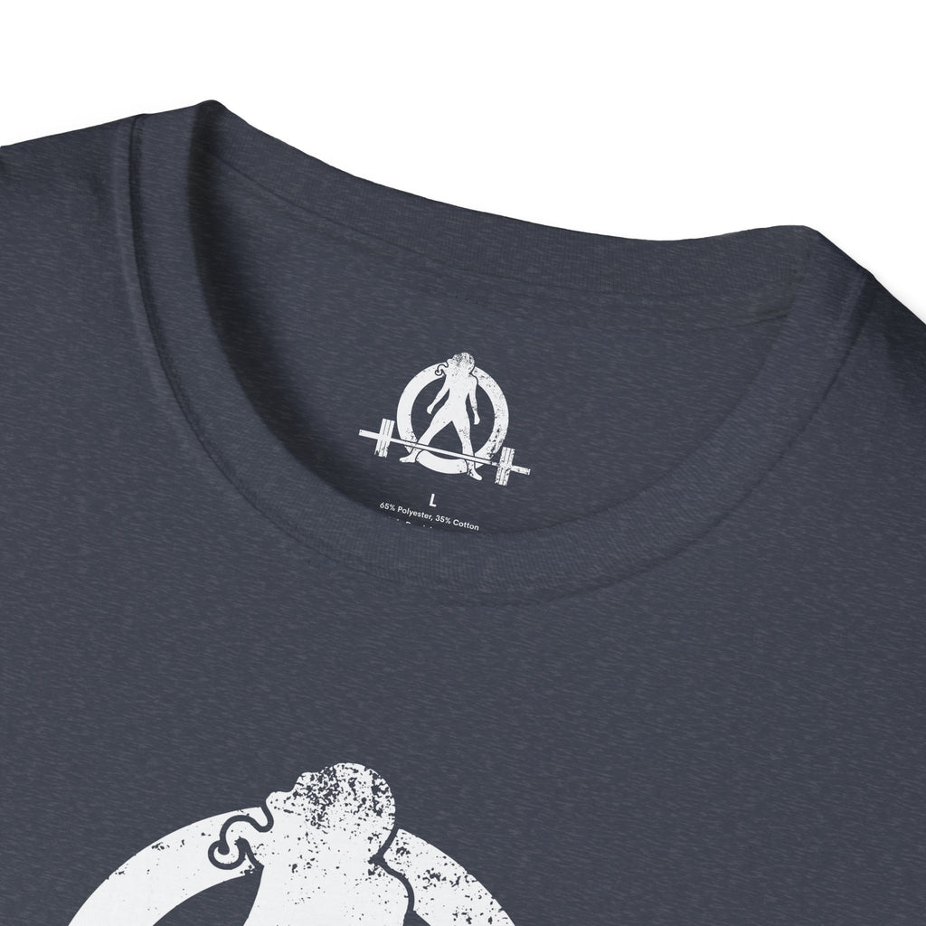 Unisex Softstyle T-Shirt - White Distressed Logo - Plain Back (BEST SELLER)