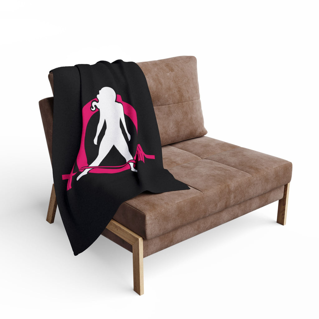 WWLW Arctic Fleece Blanket – Black Classic Logo 🖤