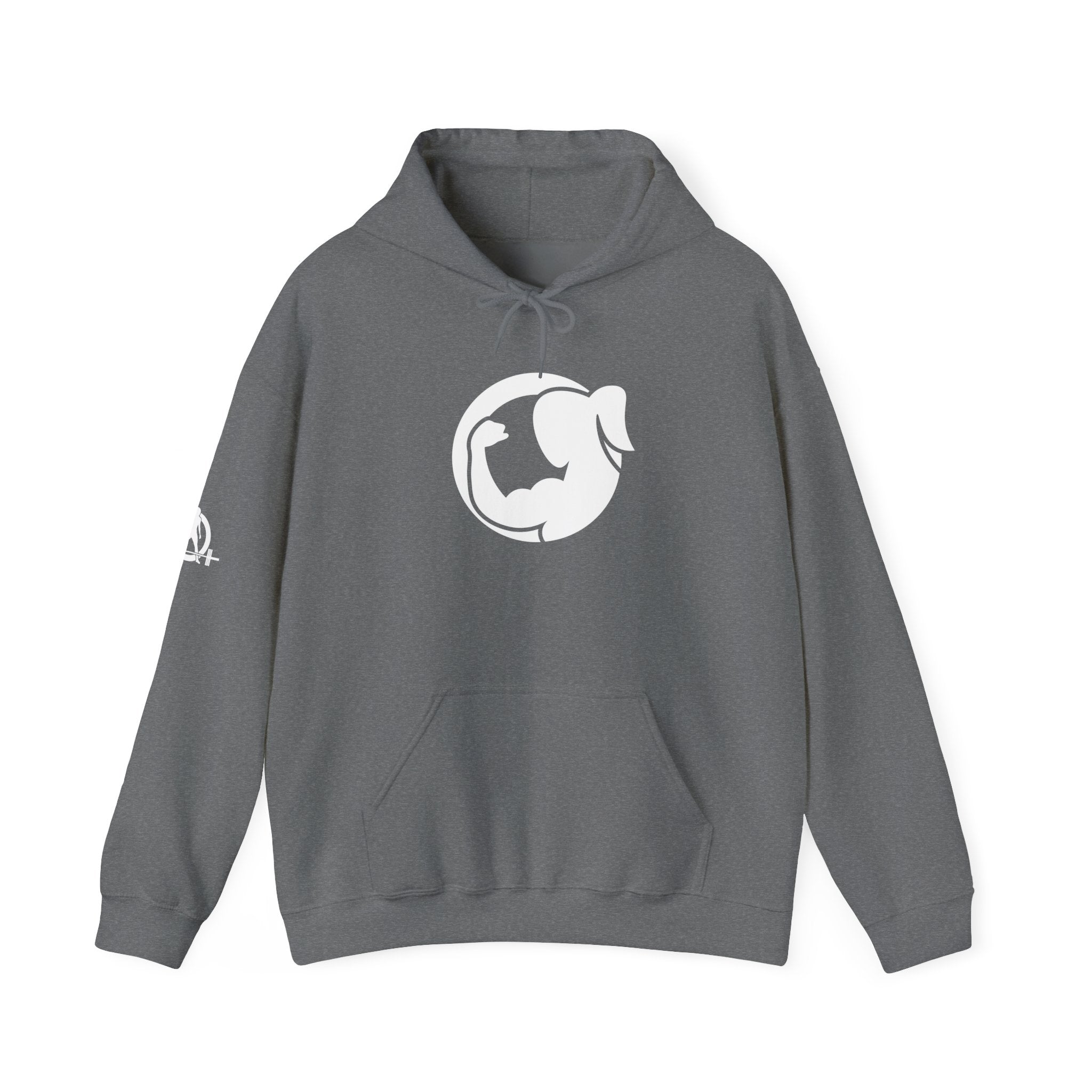 Strong Her – Unisex Heavy Blend™ Hooded Sweatshirt (White Logo) 💪
