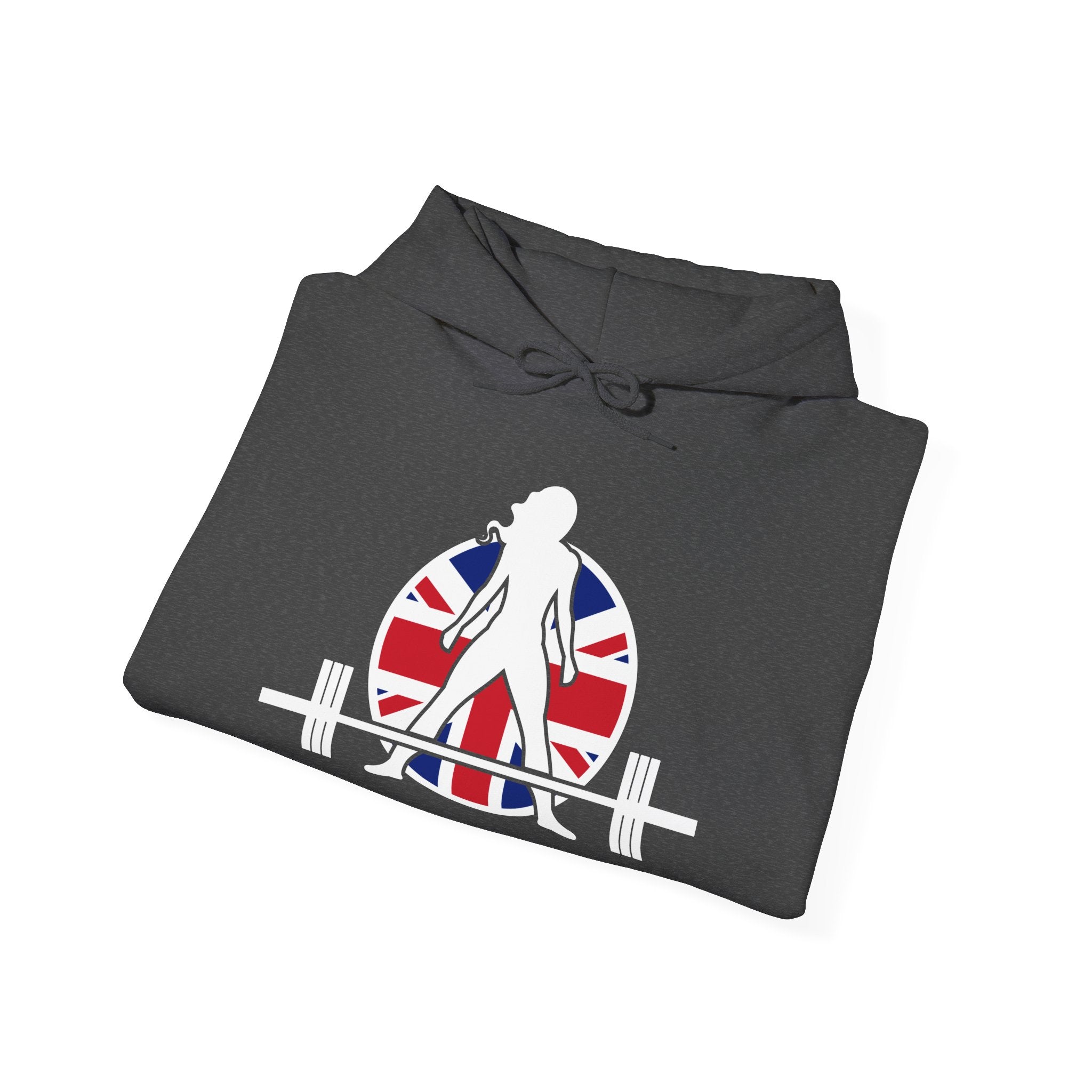 UK Logo - Unisex Heavy Blend Hooded Sweatshirt -  Plain Back