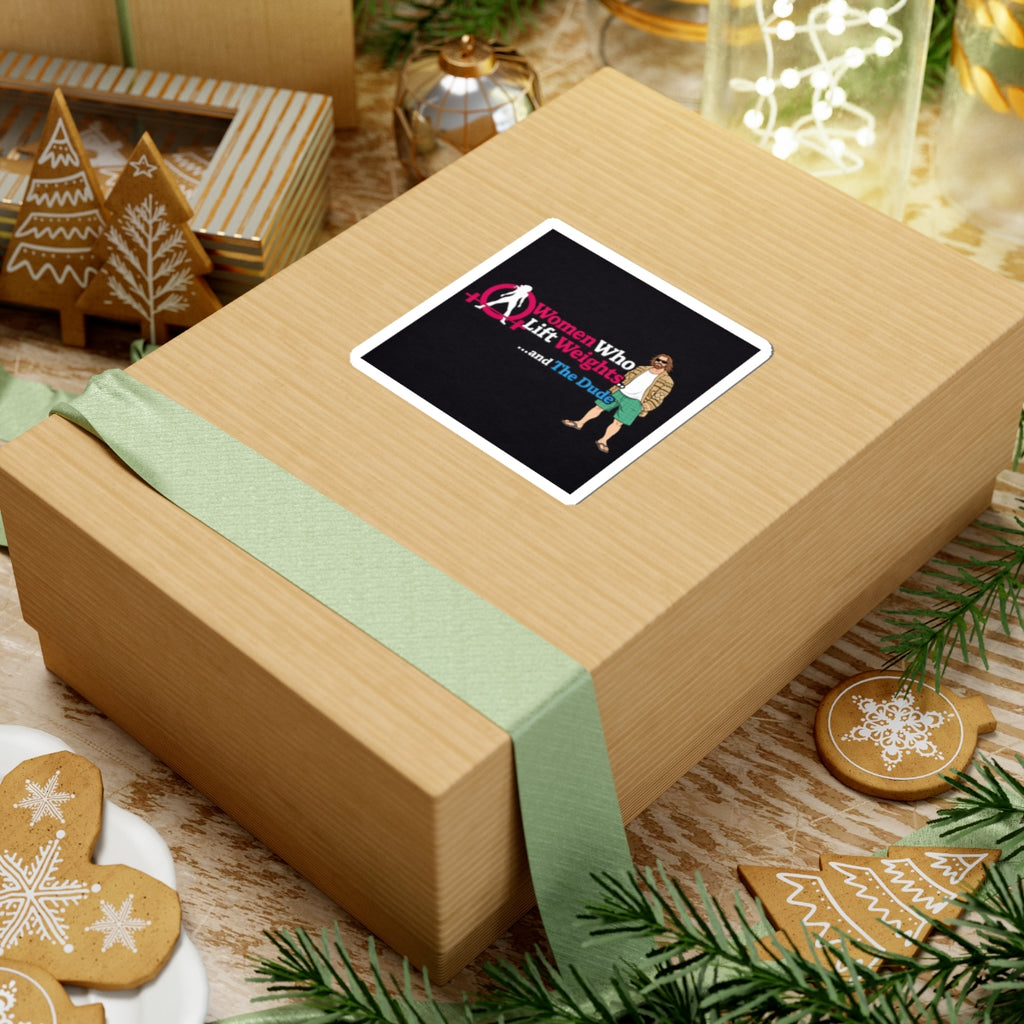 WWLW & The Dude — Kiss-Cut Stickers 😎