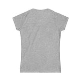 Cardio = Lift Weights Faster - Women's Softstyle Tee - Logo on Front
