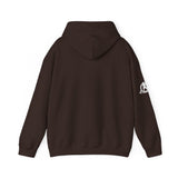 Lift Like.A Girl - Unisex Heavy Blend Hooded Sweatshirt - White Logo on Front & Right Sleeve