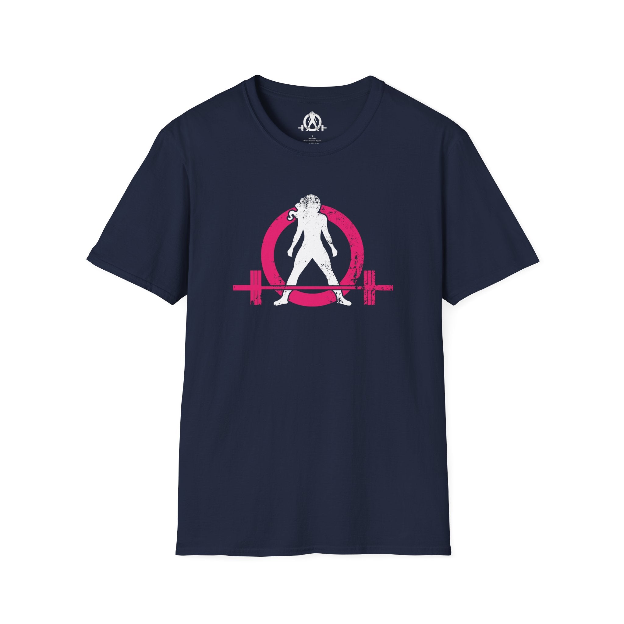 Unisex Softstyle T-Shirt - Color Distressed Logo - Plain Back