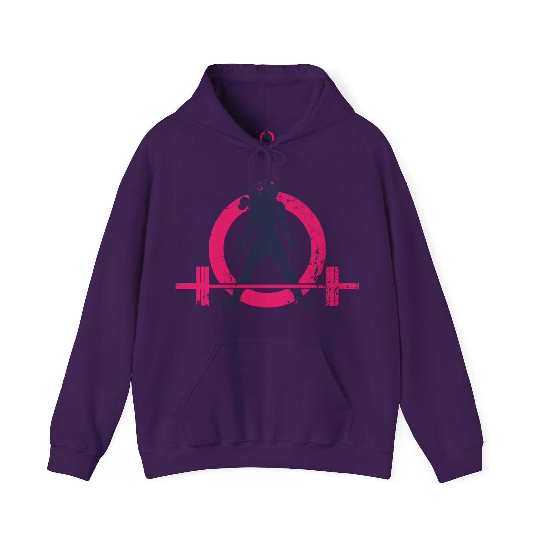 Distressed Logo - Unisex Heavy Blend Hooded Sweatshirt - Color Logo Inverted  (BEST SELLER)