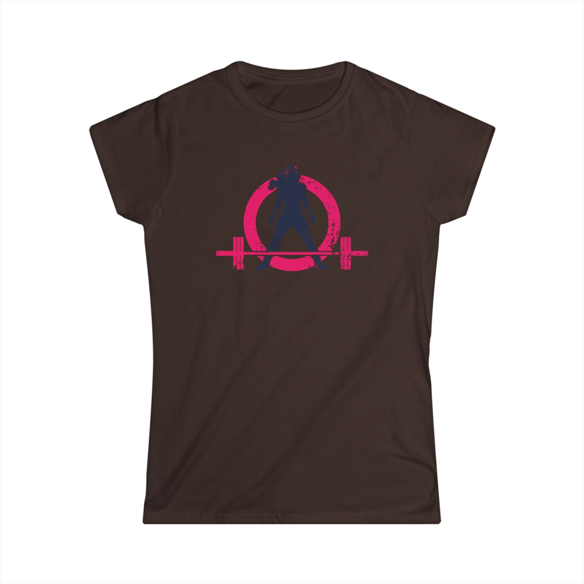 Women's Softstyle Tee - WWLW Distressed Color Logo - Plain Back