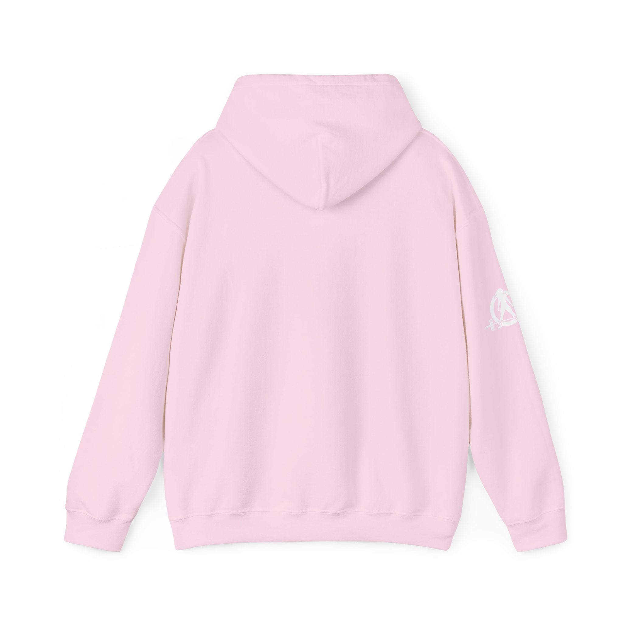 USA Barbell - Unisex Heavy Blend Hooded Sweatshirt  - Front White Logo