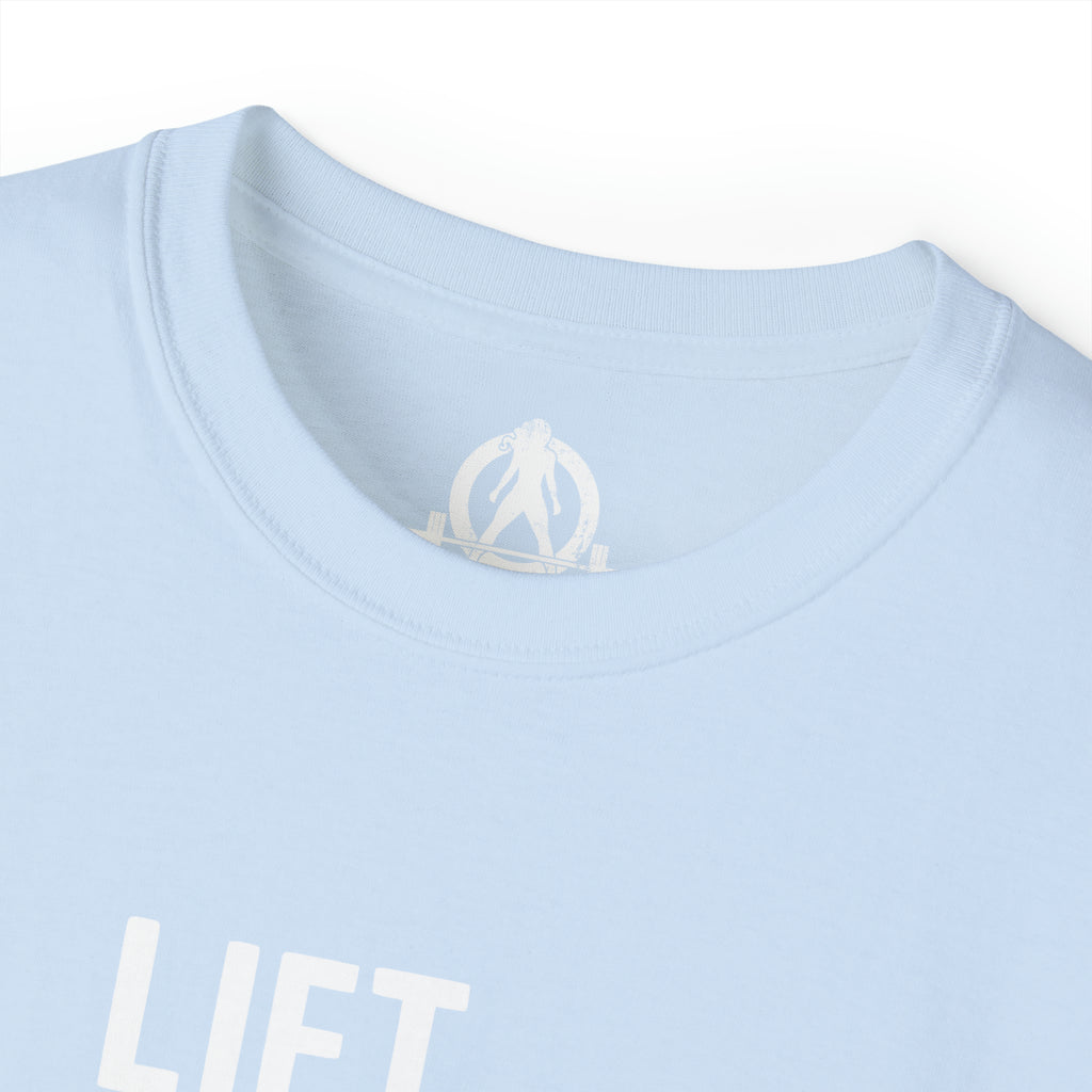 Lift Heavy Pet Cats - Unisex Ultra Cotton Tee - White Logo