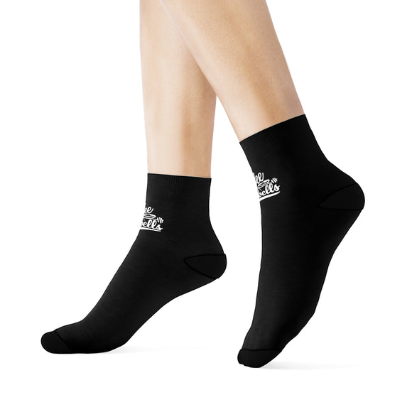 Coffee & Barbells - Socks - Black with White Logo