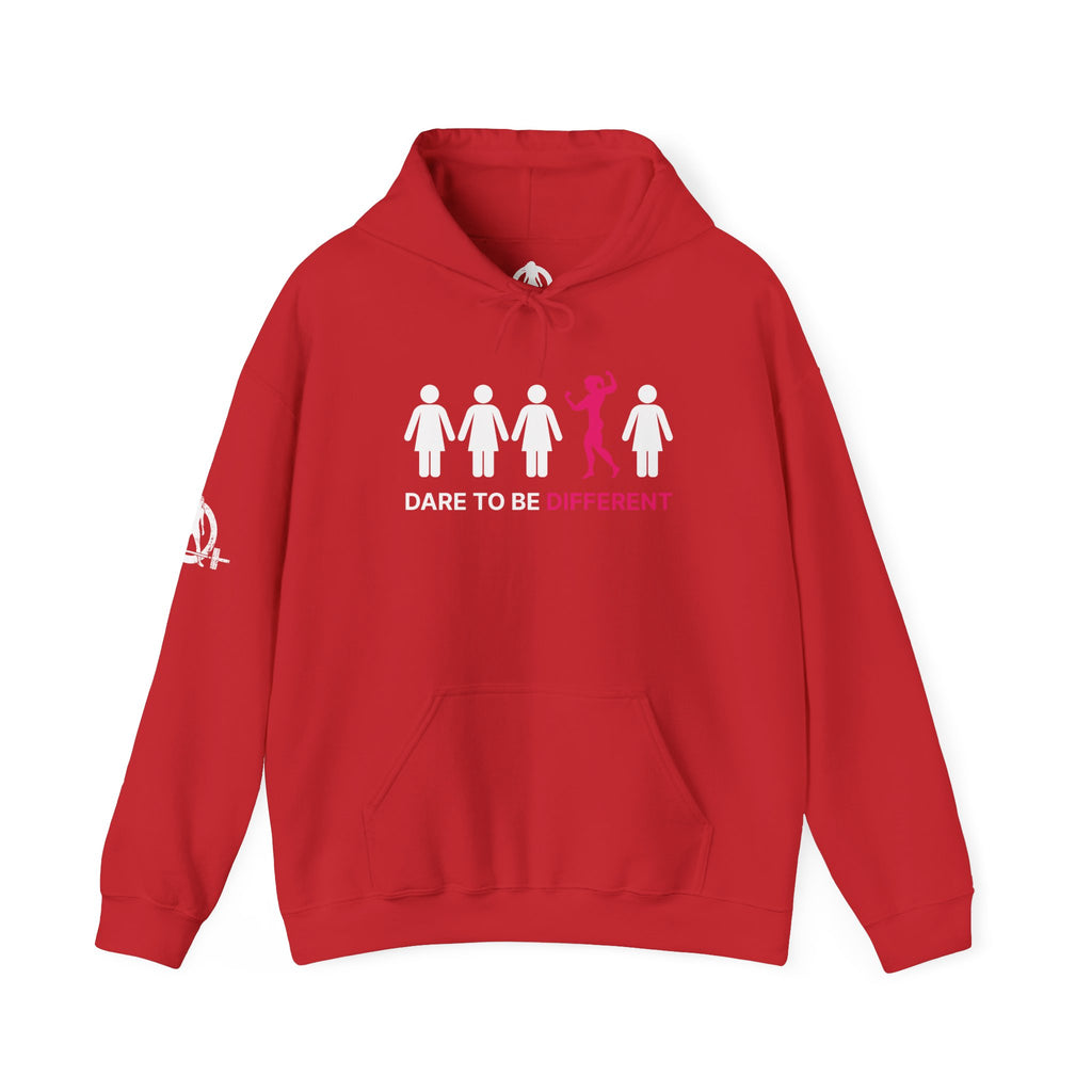 Dare To Be Different Flex - Unisex Heavy Blend Hooded Sweatshirt -  Print on Front & Plain Back