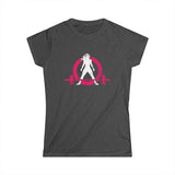 Women's Softstyle Tee - Distressed Inverted Color Logo
