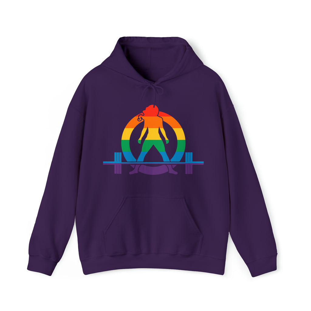 Strong Not Skinny - Pride Color Logo - Unisex Heavy Blend Hooded Sweatshirt