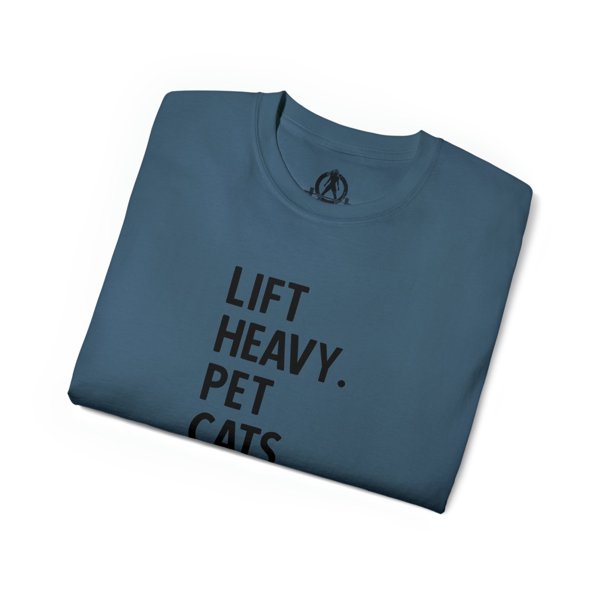 Lift Heavy Pet Cats - Unisex Ultra Cotton Tee - Black Logo