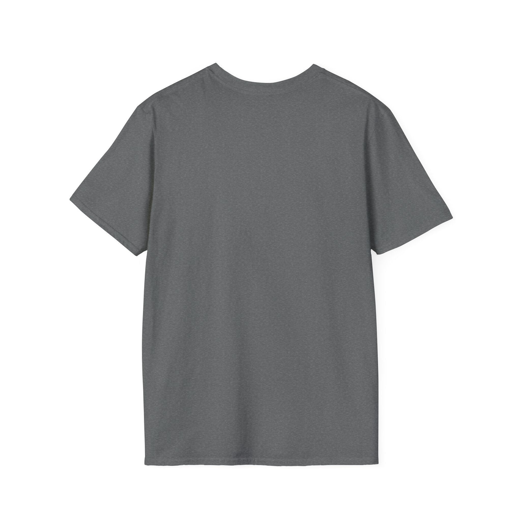 Lift Heavy Shit  - Unisex Softstyle T-Shirt - Black Print on Front Plain Back