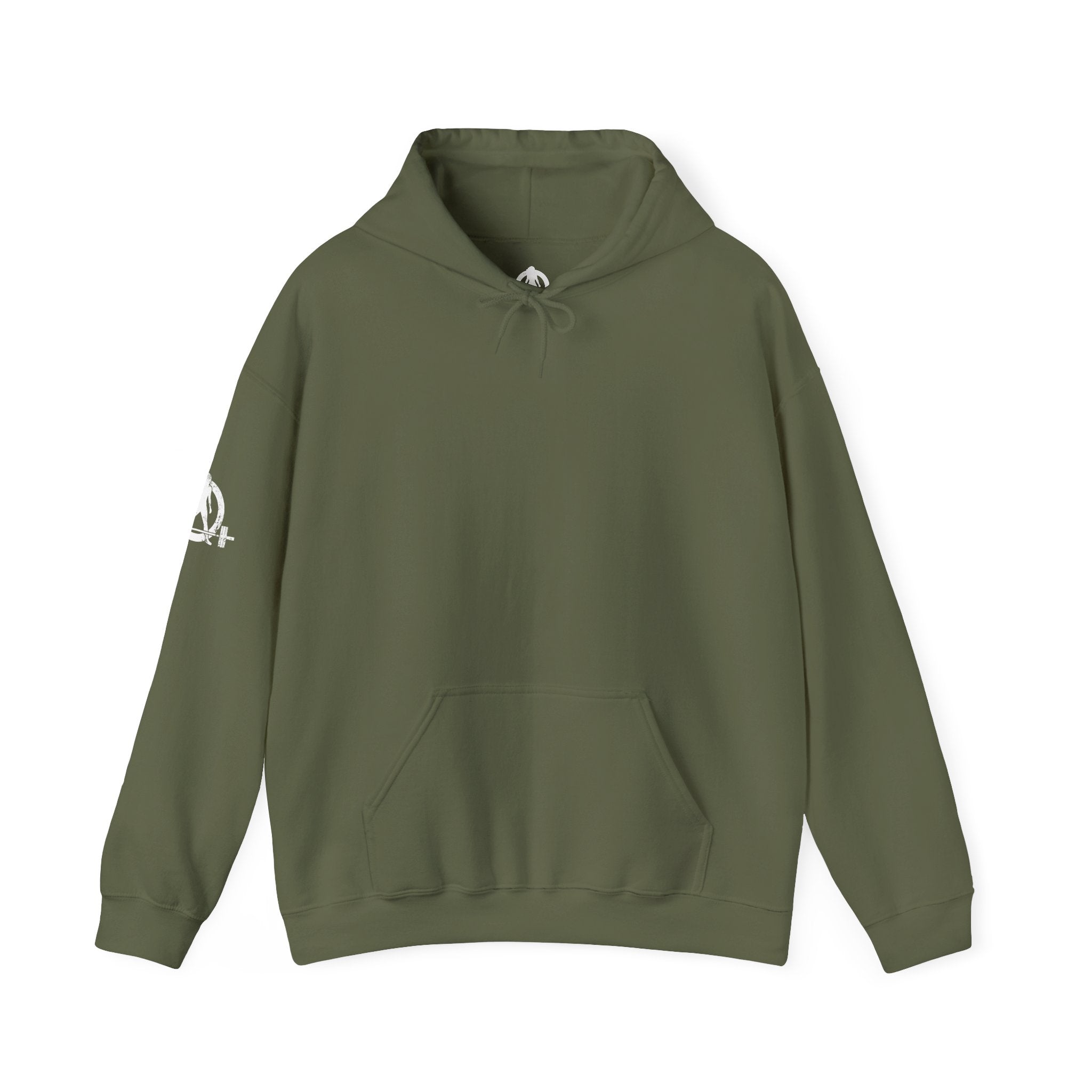 Strong Her Cartoon - Unisex Heavy Blend Hooded Sweatshirt - Logo on Back & Right Sleeve