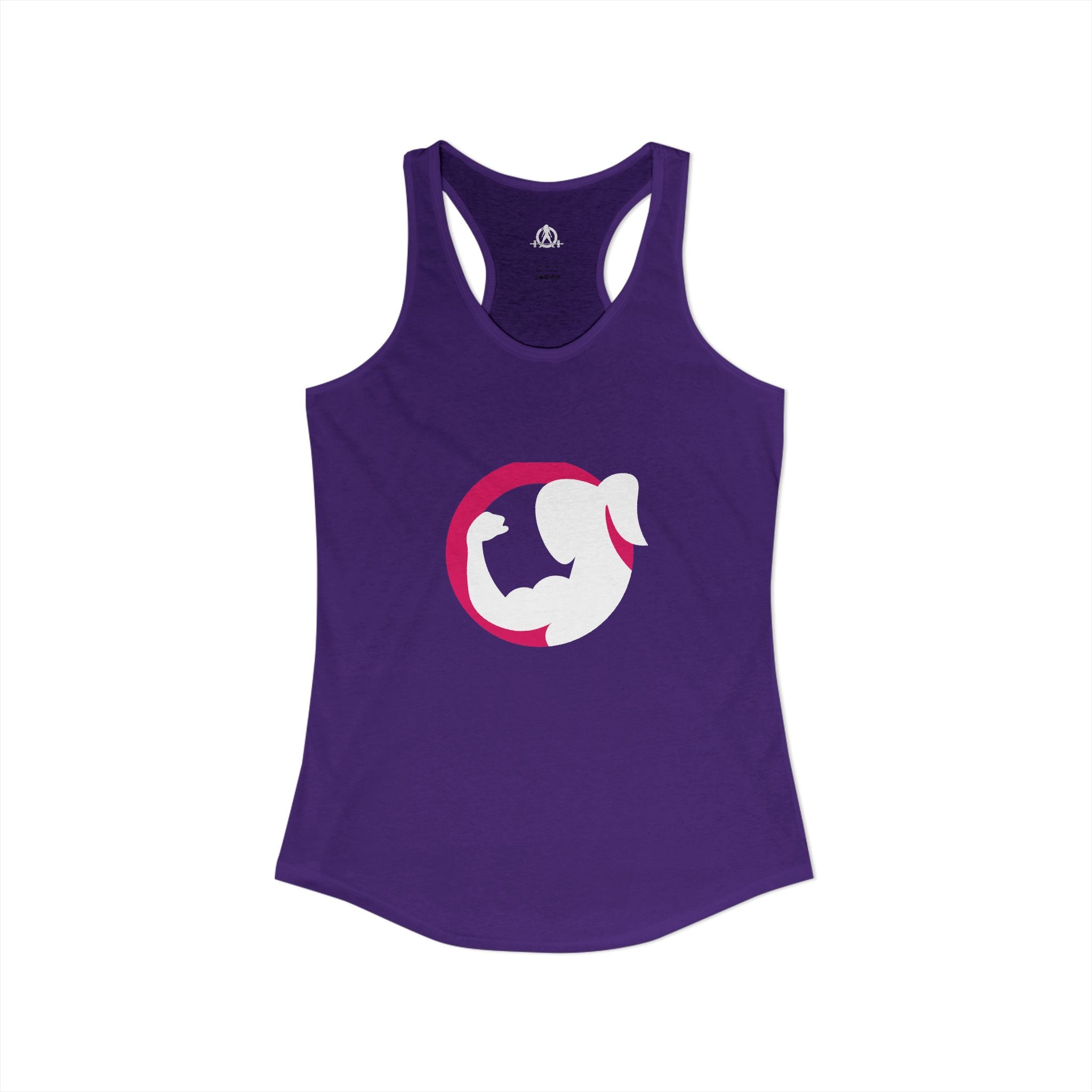 Strong Her - Classic Color Logo - Ideal Racerback Tank - Front Logo - Plain Back