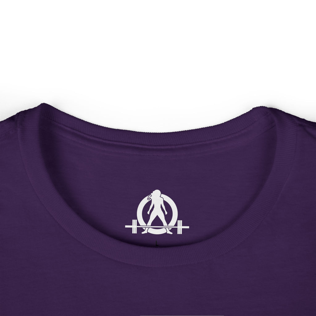 Dare To Be Different - Deadlift - Women's Softstyle Tee - Logo on Front - Plain Back