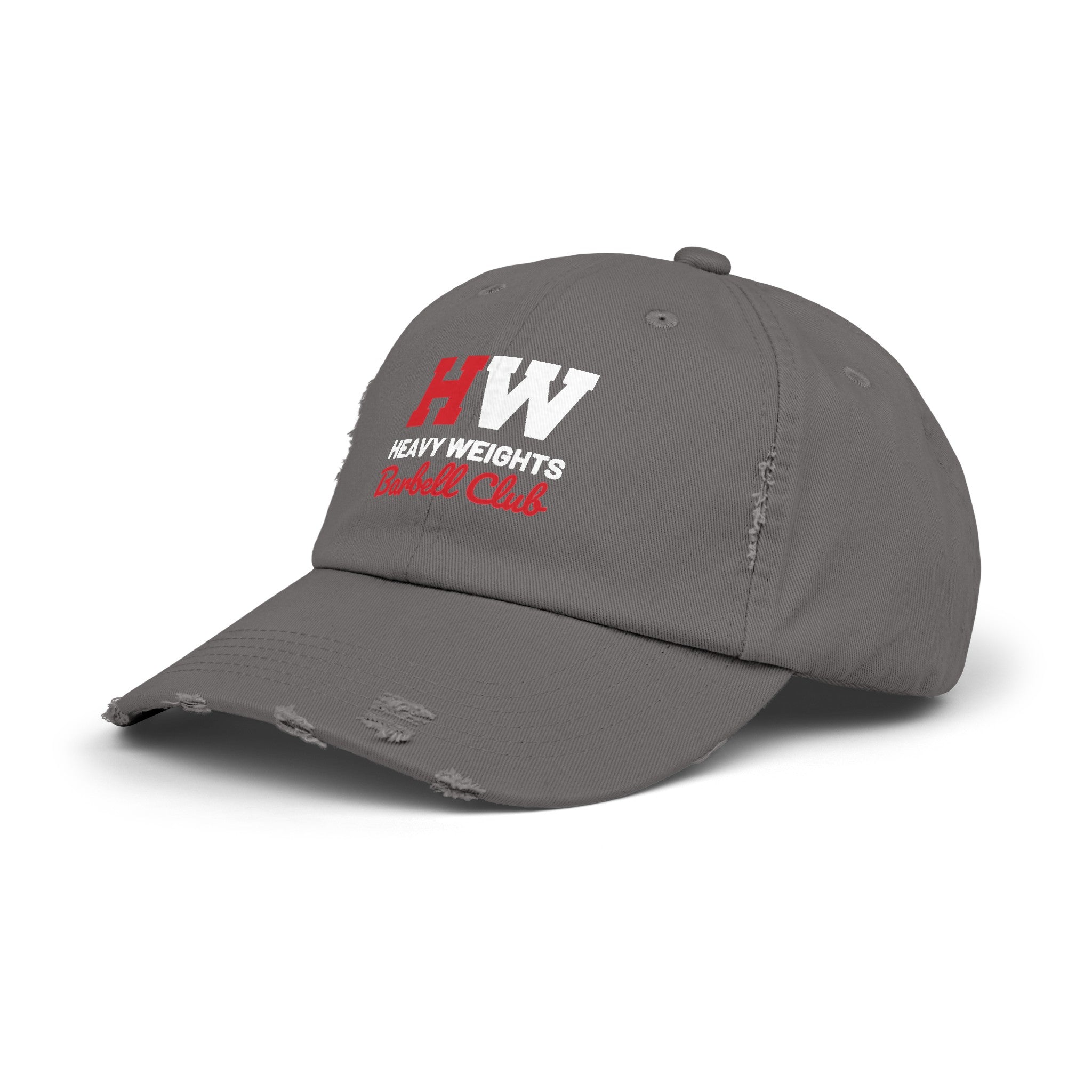 Heavy Weights Barbell Club - Unisex Distressed Cap - Classic Color Logo