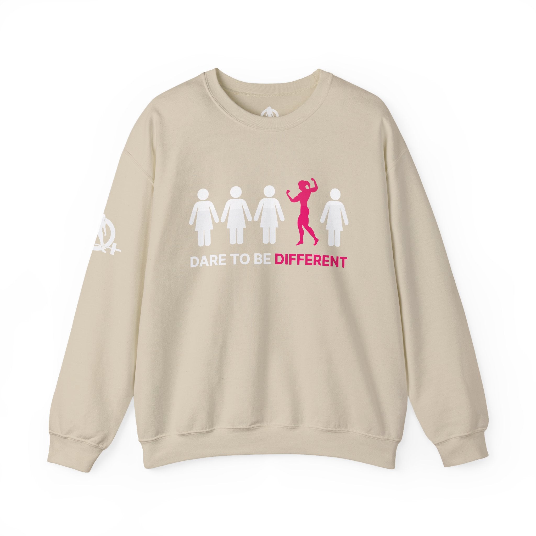 Dare To Be Different - Flex - Unisex Heavy Blend™ Crewneck Sweatshirt - Front  Logo