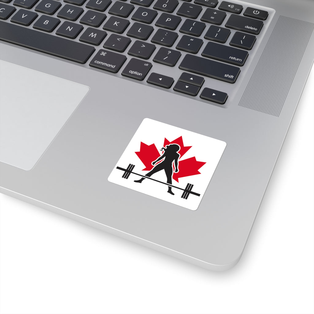 Square Stickers - Canada Logo - Classic Dark