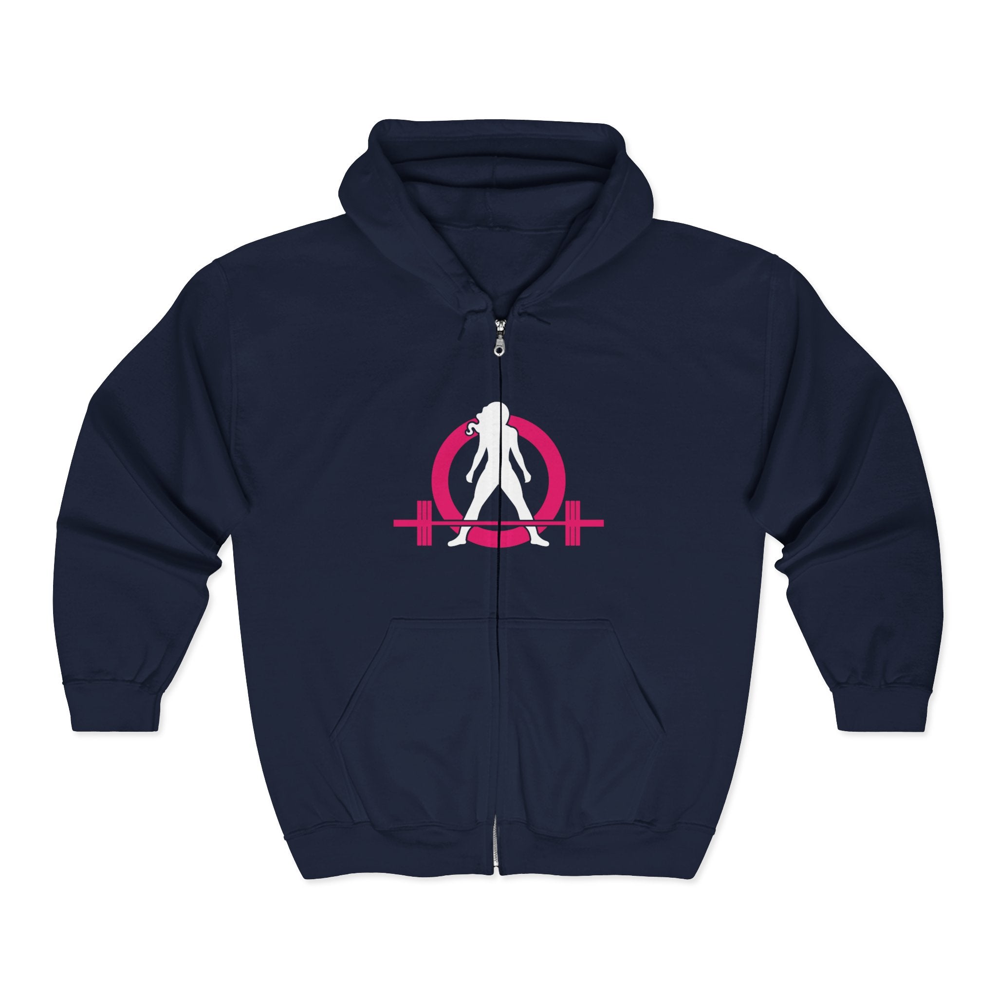 Unisex Heavy Blend™ Full Zip Hooded Sweatshirt - Classic Dark Logo