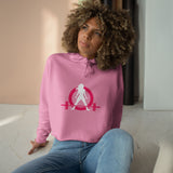 Empowered Crop Hoodie – For Strong Women Who Lift - Classic Logo