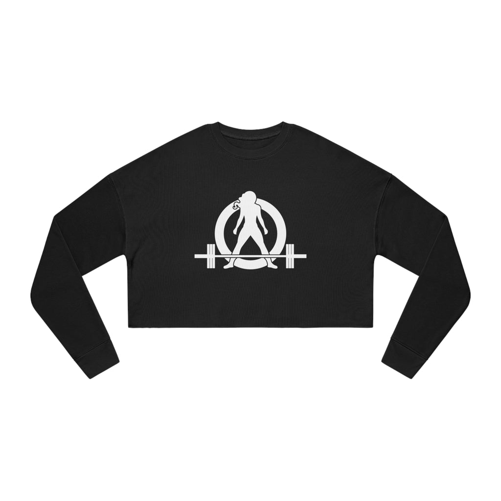 Women's Cropped Sweatshirt - White Original Logo