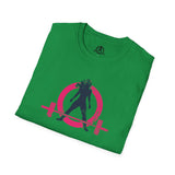 Unisex Softstyle T-Shirt - Inverted Color Distressed Logo - Plain Back (BEST SELLER)