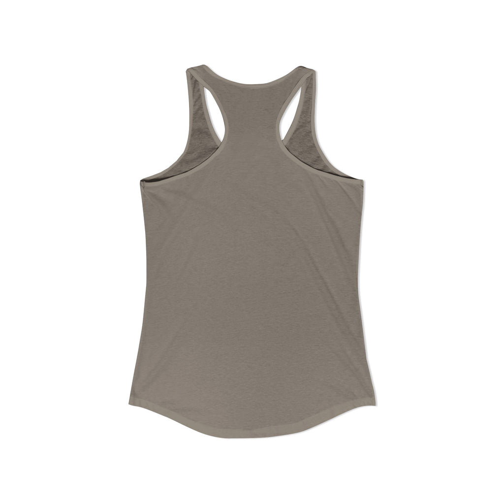 Women's Ideal Racerback Tank - Classic Logo Dark - Plain Back