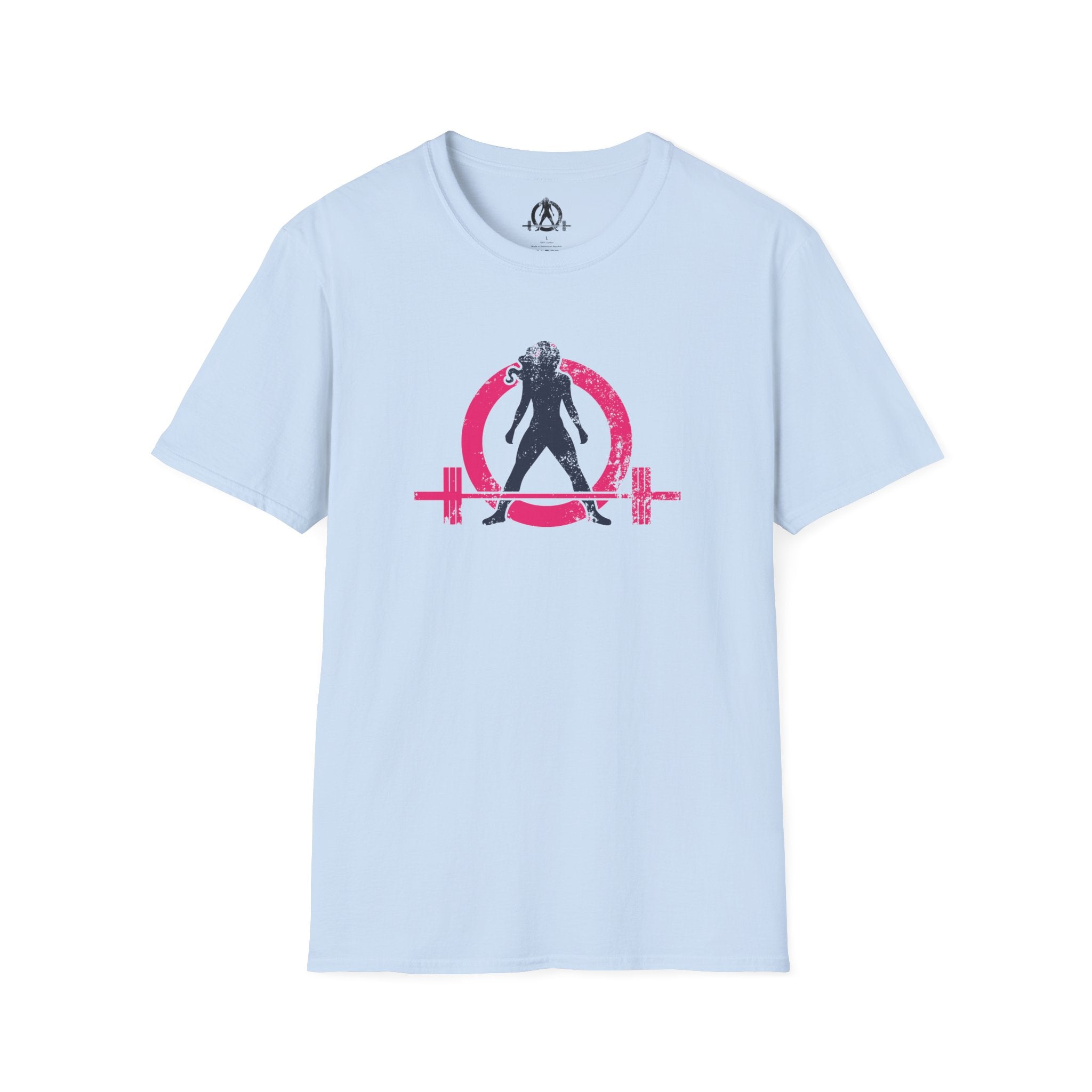Unisex Softstyle T-Shirt - Inverted Color Distressed Logo - Plain Back (BEST SELLER)