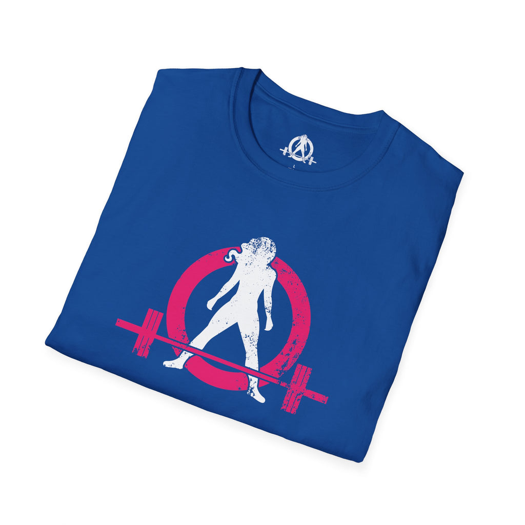Unisex Softstyle T-Shirt - Color Distressed Logo - Plain Back