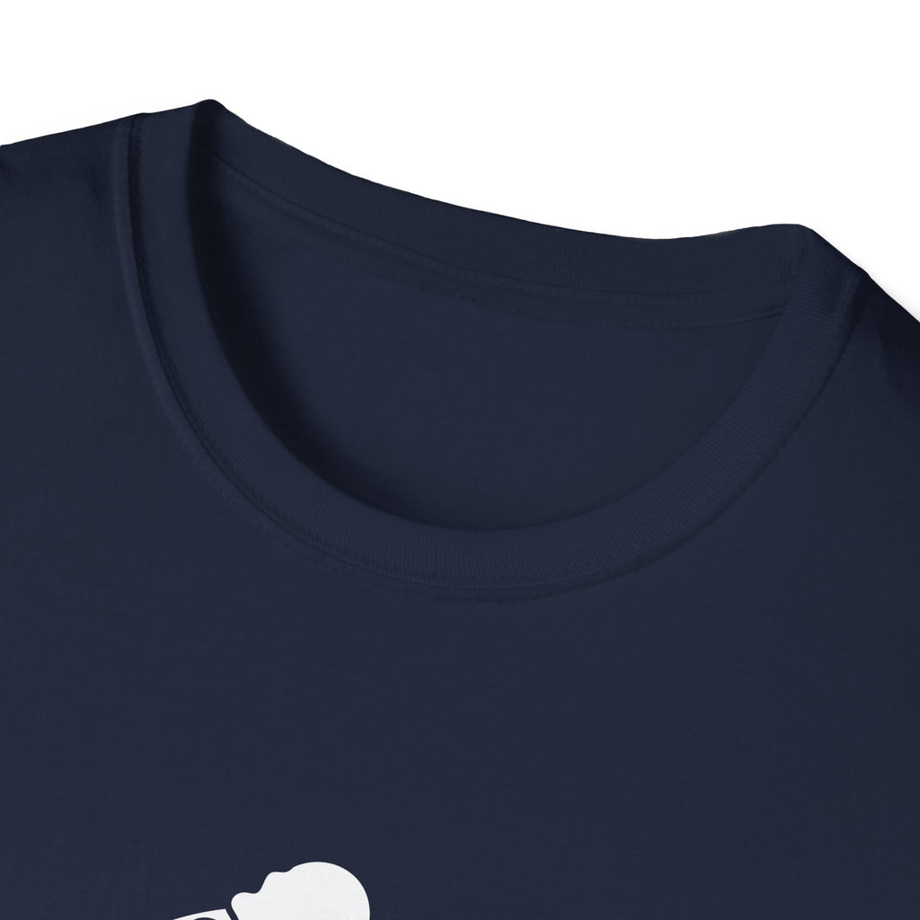 I DON’T WANT TO LOOK SKINNY I WANT TO LOOK LIKE I CAN KICK YOUR ASS  - Unisex Softstyle T-Shirt - White Print on Front Plain Back