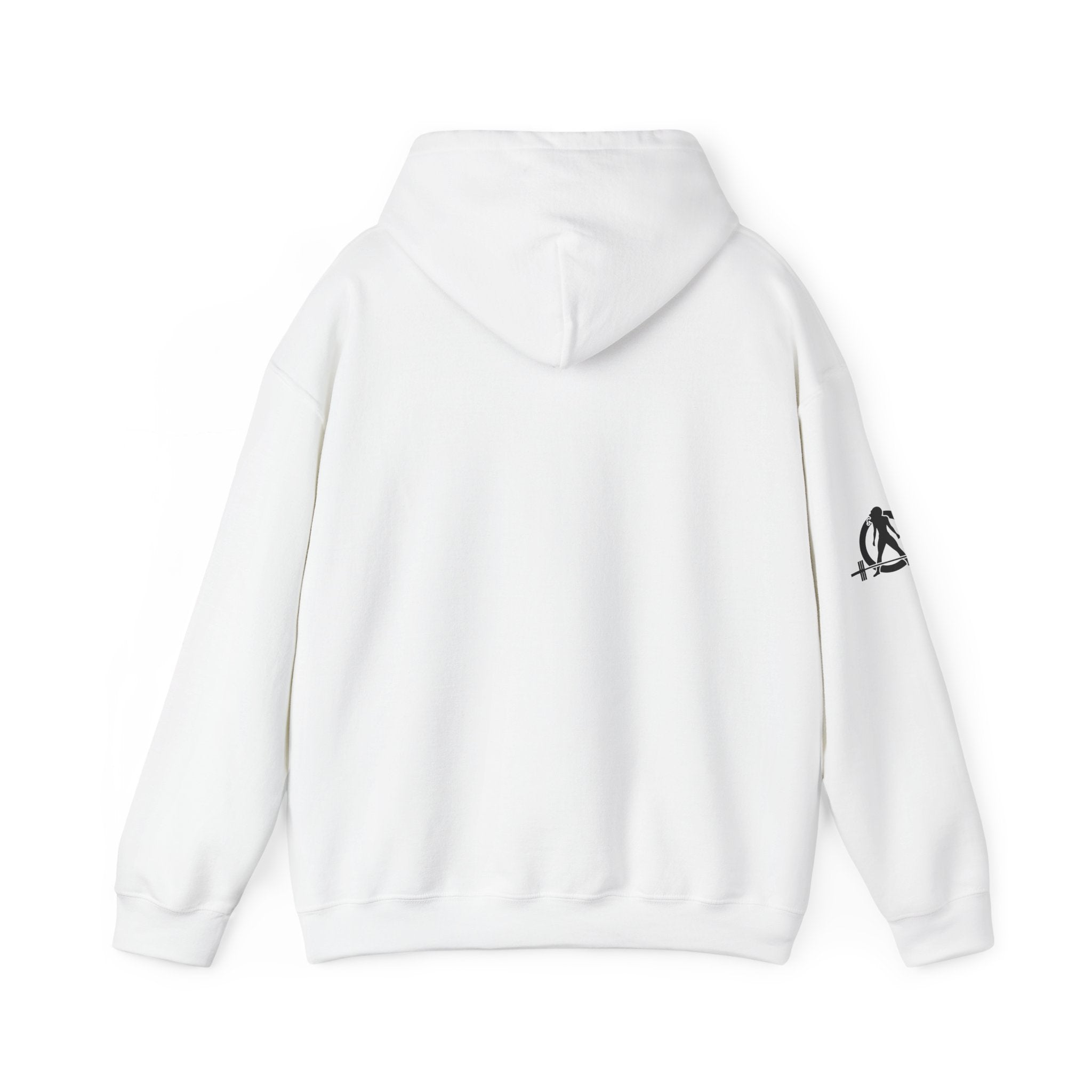 Lift Heavy Run Fast - Unisex Heavy Blend Hooded Sweatshirt  - Front Black Logo