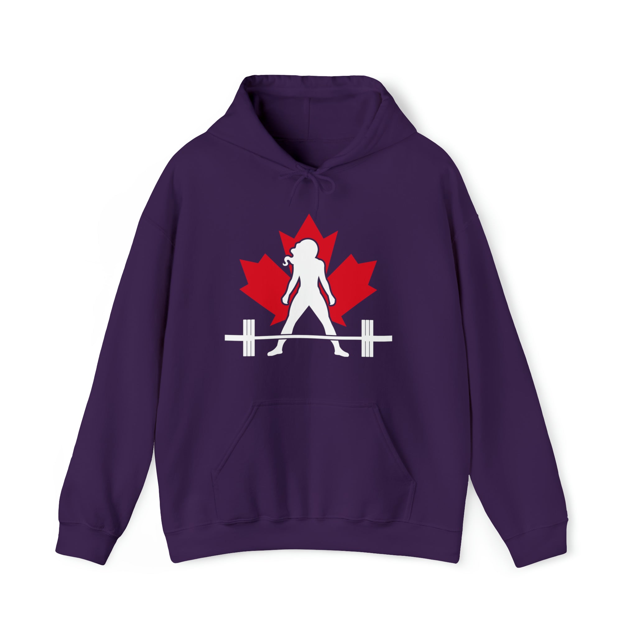 Unisex Heavy Blend Hooded Sweatshirt - Canada Dark Logo - Plain Back