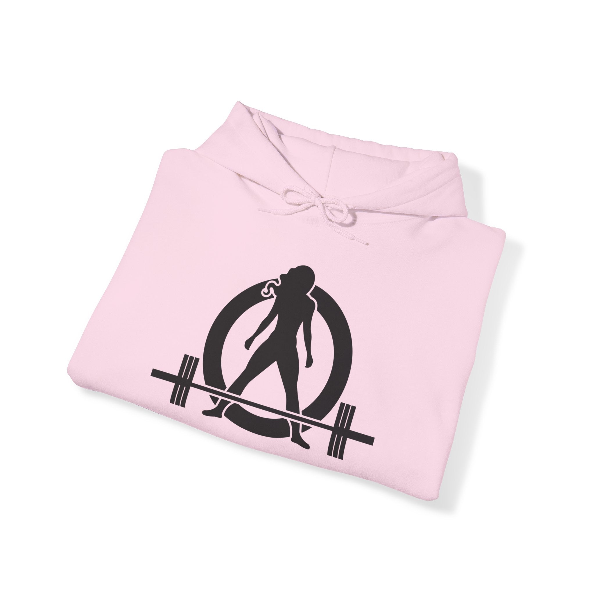 Kick Your Ass - Unisex Heavy Blend Hooded Sweatshirt  - Classic White Logo Front & Back