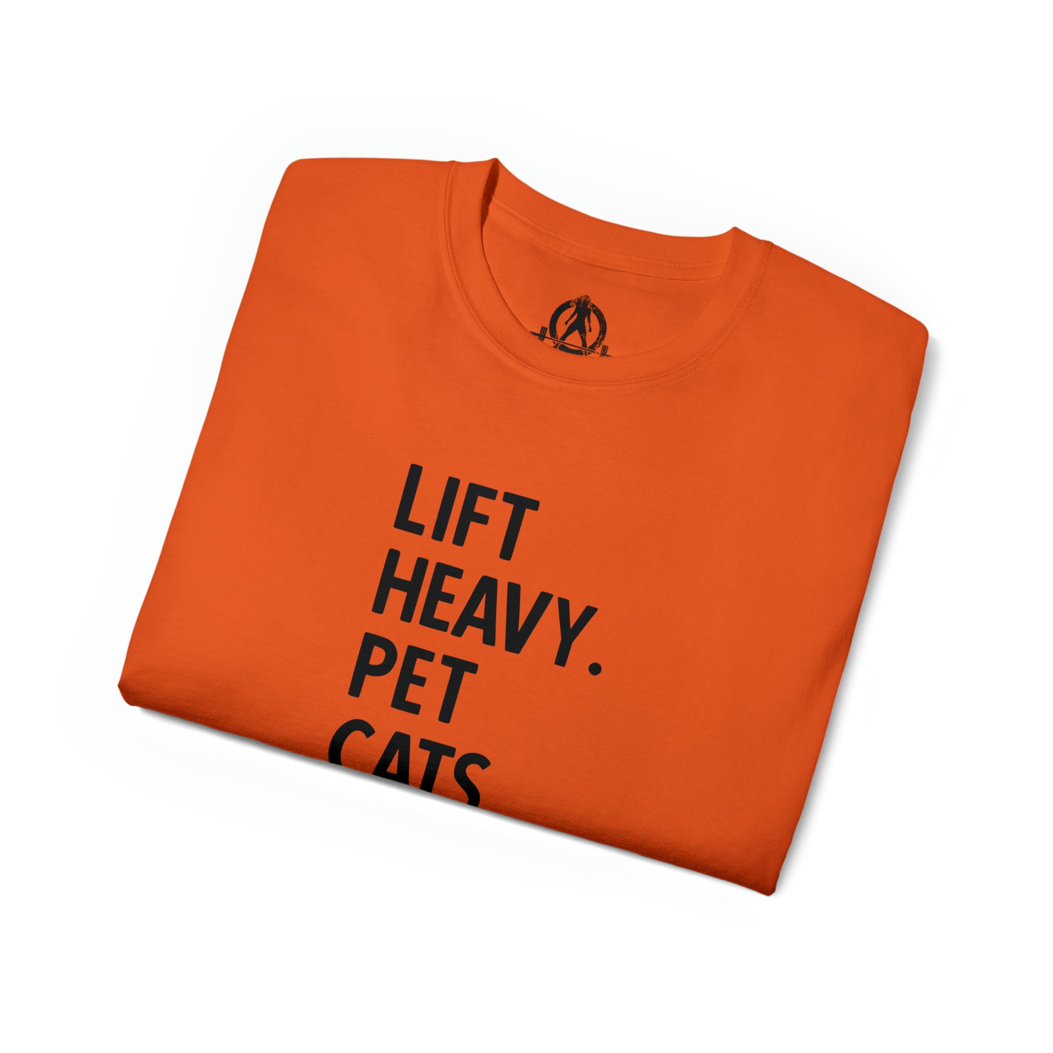 Lift Heavy Pet Cats - Unisex Ultra Cotton Tee - Black Logo