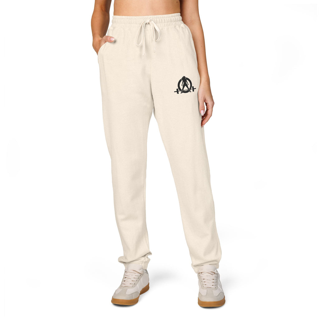WWLW Unisex Fleece Sweatpants, Casual Chill Pants for Relaxation, Perfect for Home or Lounge, Gift for Friends, Daily Comfort Wear - Black Logo