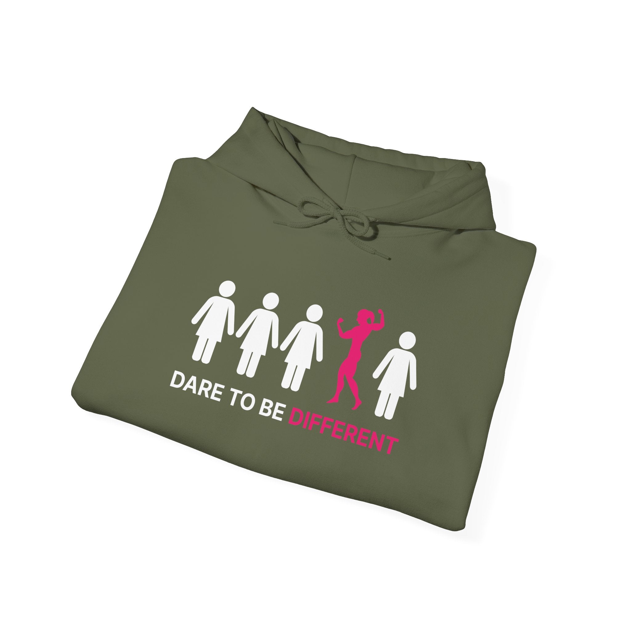 Dare To Be Different Flex - Unisex Heavy Blend Hooded Sweatshirt -  Print on Front & Back