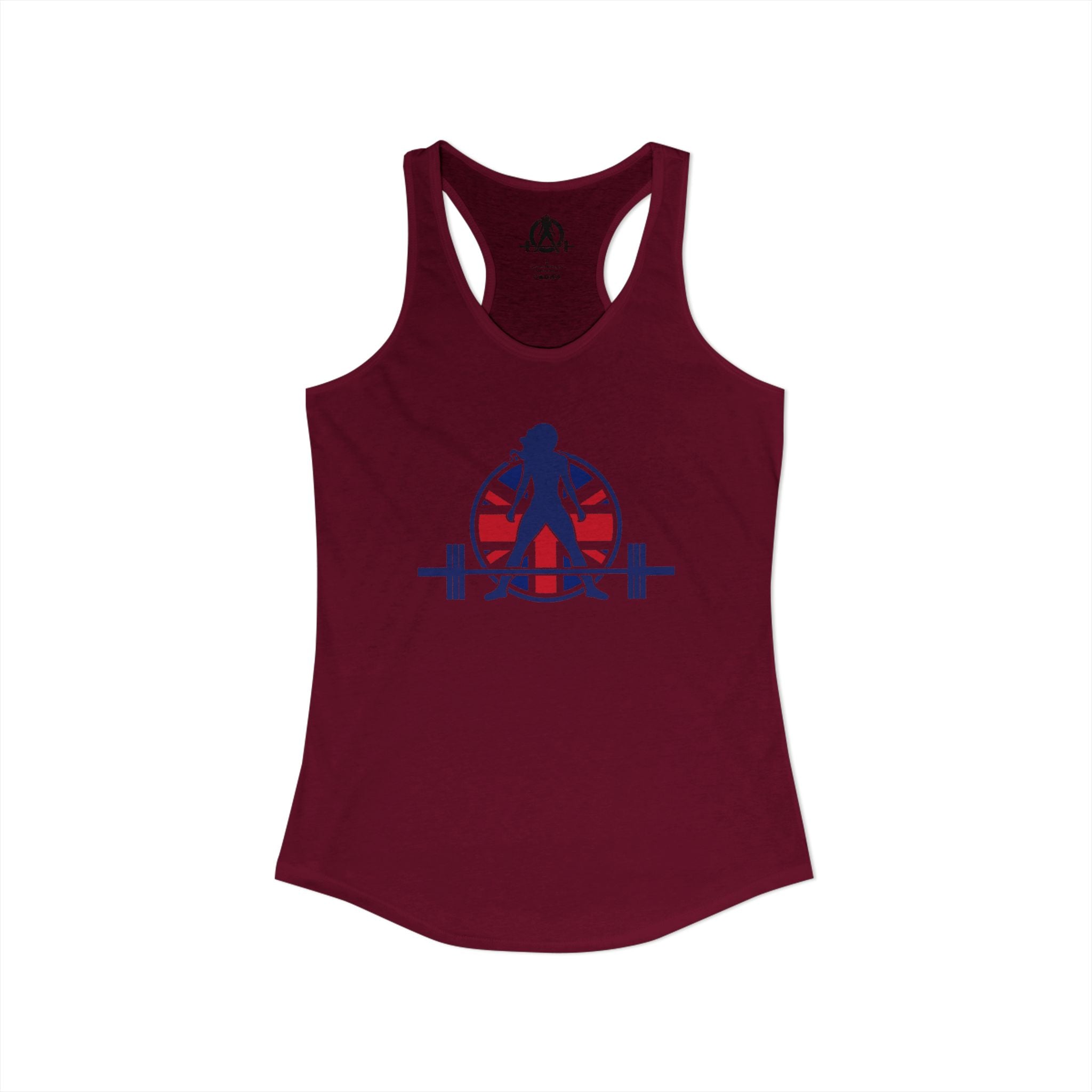 Women's Ideal Racerback Tank - UK Logo Light - Plain Back