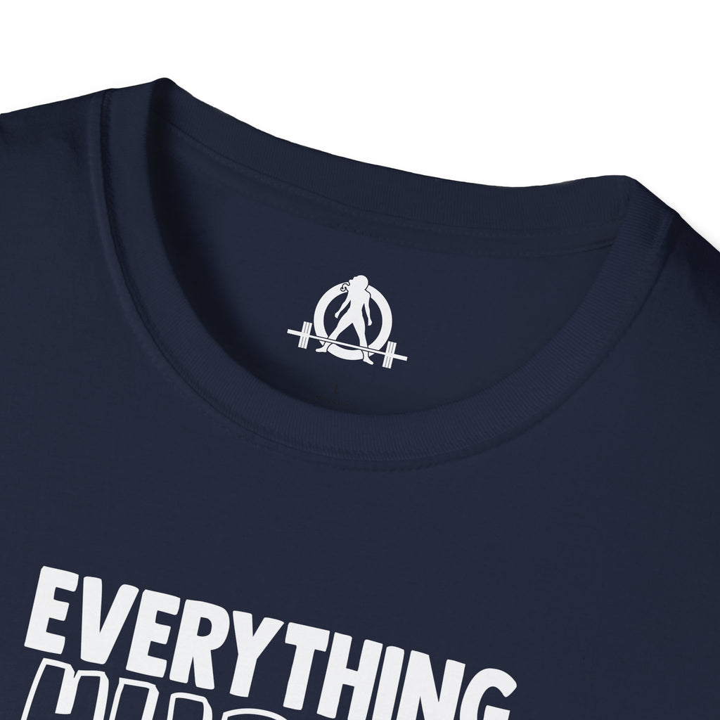 Everything Hurts & I'm Hungry  - Unisex Softstyle T-Shirt - Print on Front Plain Back