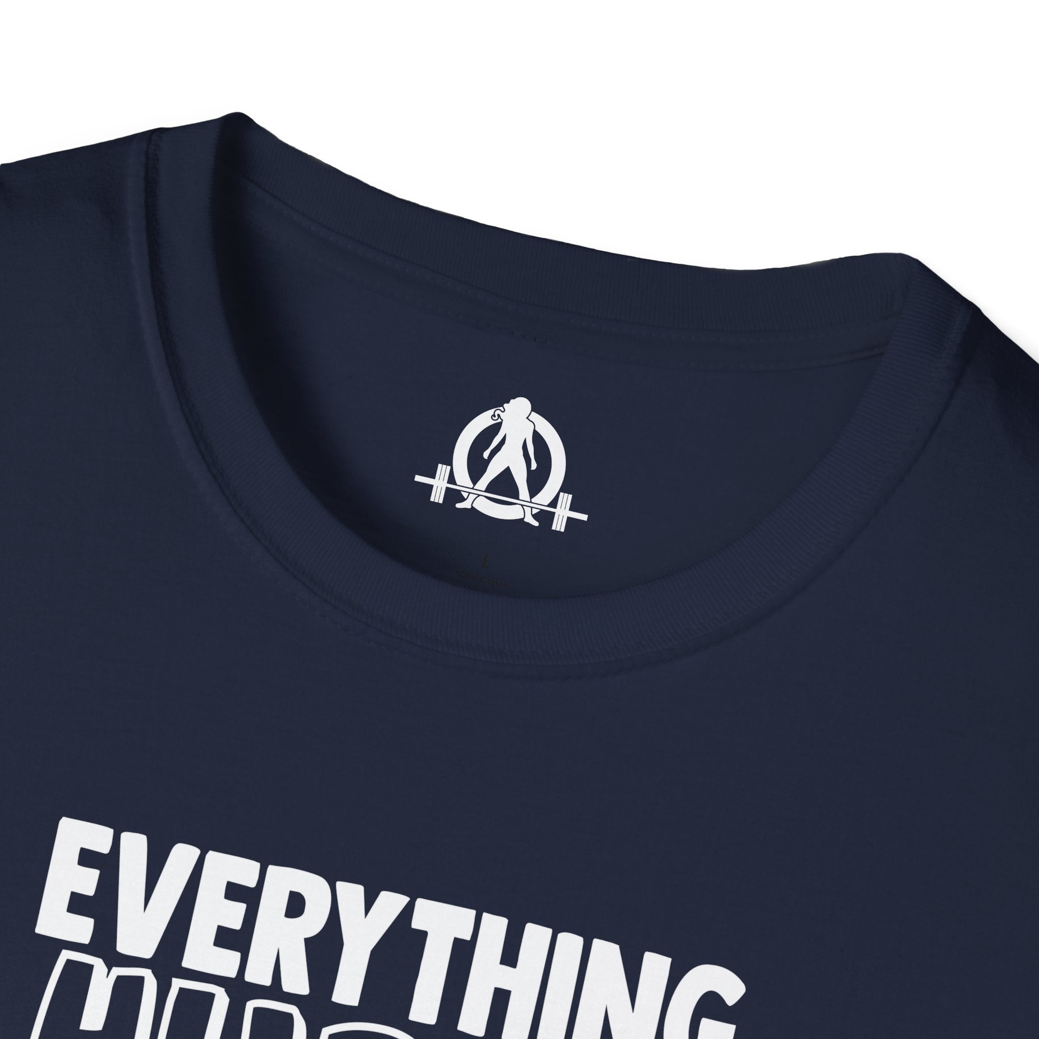 Everything Hurts & I'm Hungry  - Unisex Softstyle T-Shirt - Print on Front Plain Back