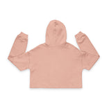 Stylish Women's Cropped Hoodie - White Classic Logo